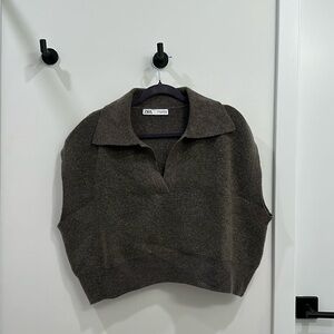 Zara polo knit vest